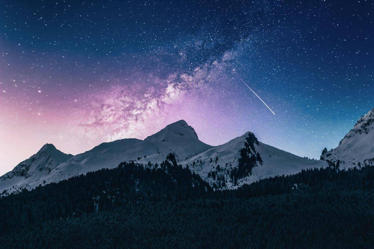 potret bintang di langit 