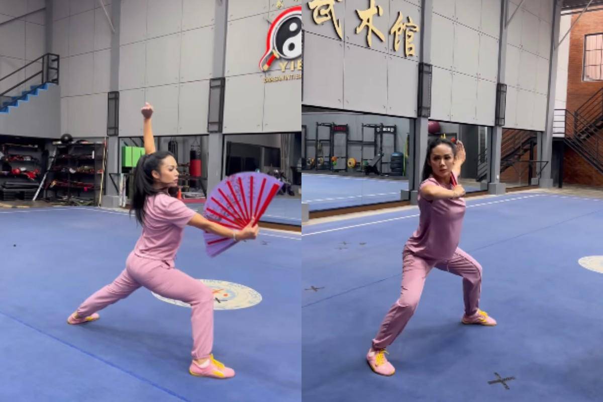 Kris Dayanti intensif latihan wushu