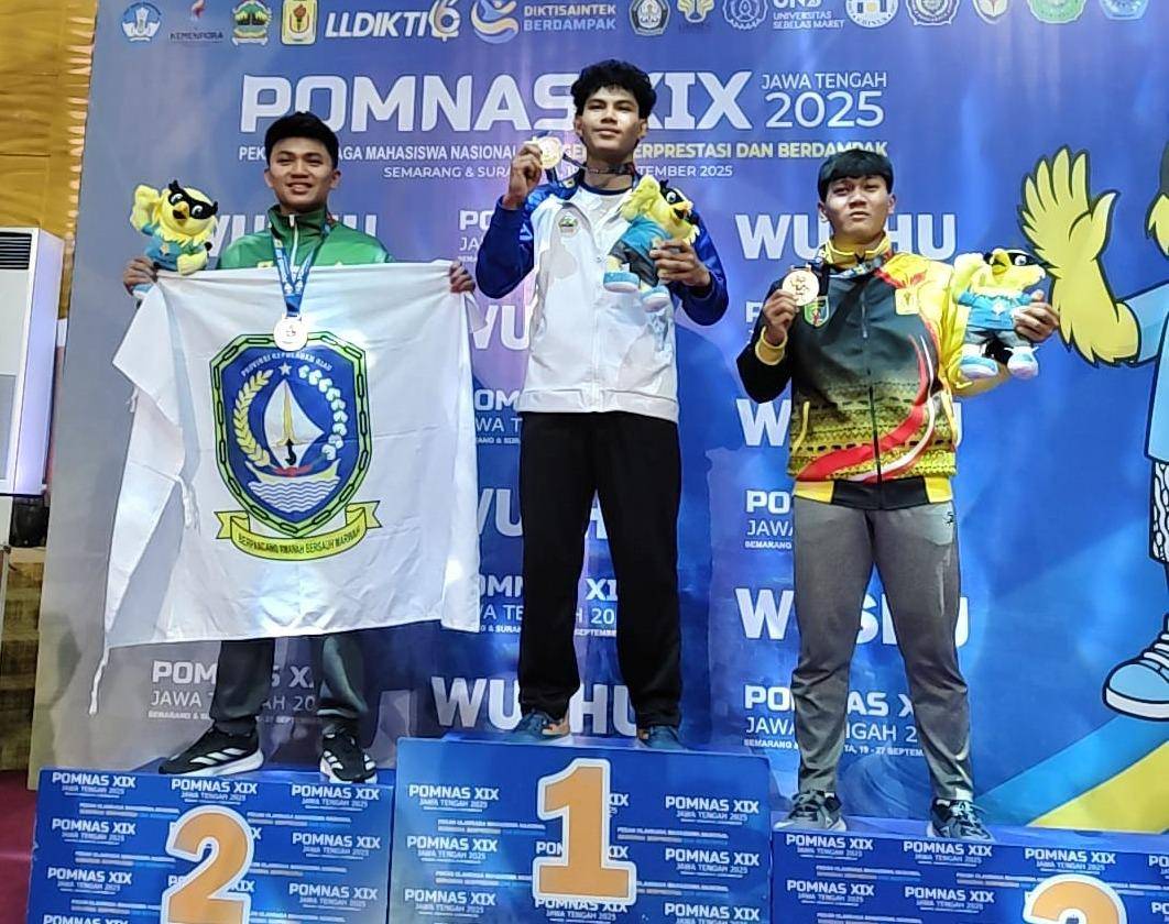 Pembagian medali Wushu di POMNAS Semarang 2025. (IDN Times/istimewa)