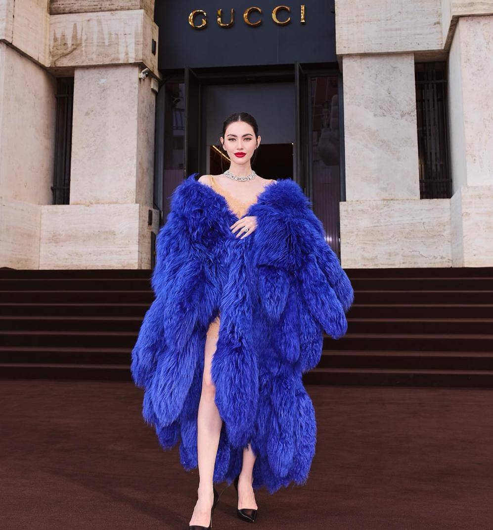 potret Davika Hoorne di Gucci SS26 Milan Fashion Week