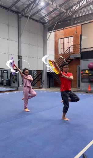 Kris Dayanti intensif latihan wushu