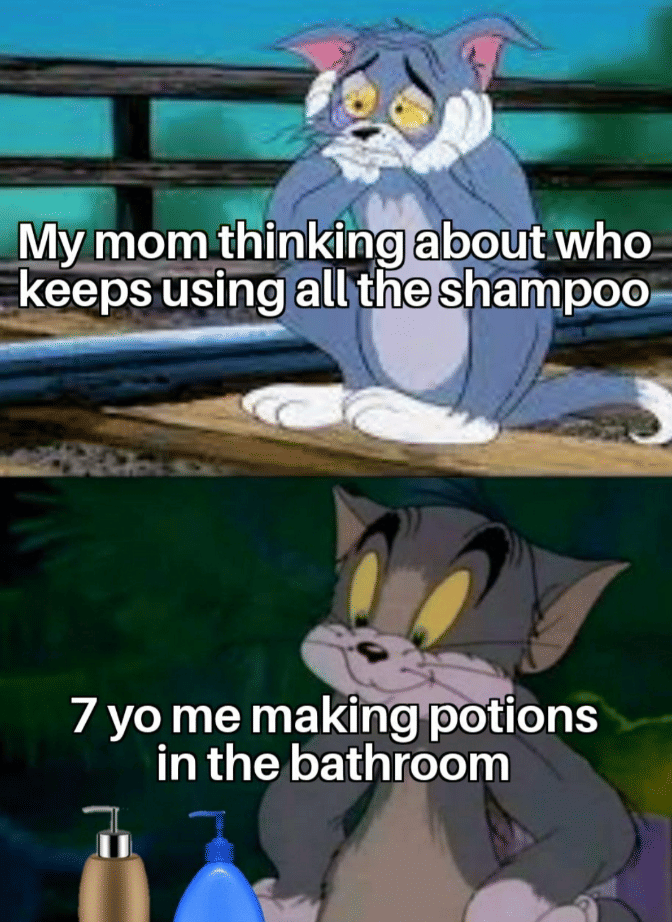 meme Tom and Jerry tentang kamar mandi