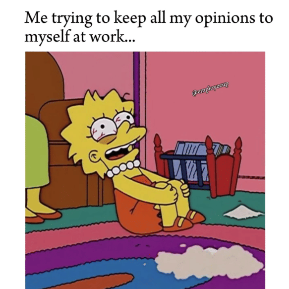 meme The Simpsons tentang kejadian di tempat kerja 