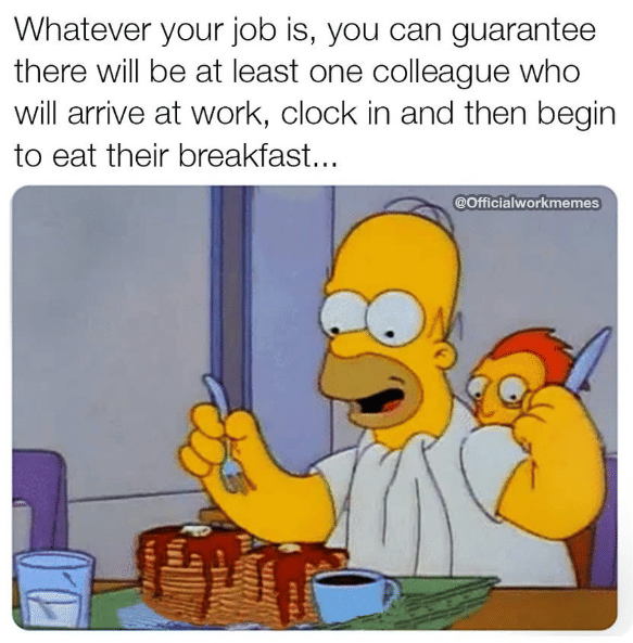 meme The Simpsons tentang kejadian di tempat kerja 