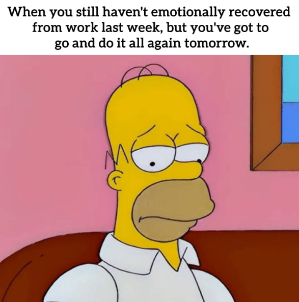 meme The Simpsons tentang kejadian di tempat kerja 