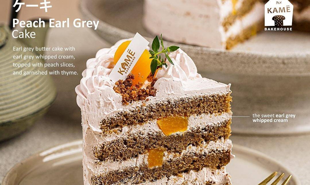 menu peach earl grey cake