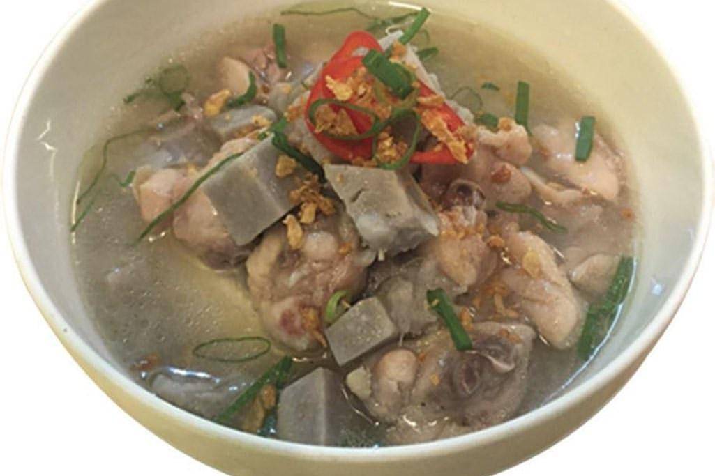 menu sup ayam talas