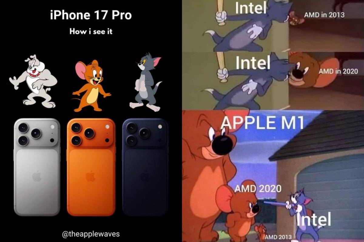 meme Tom and Jerry tentang produk Apple