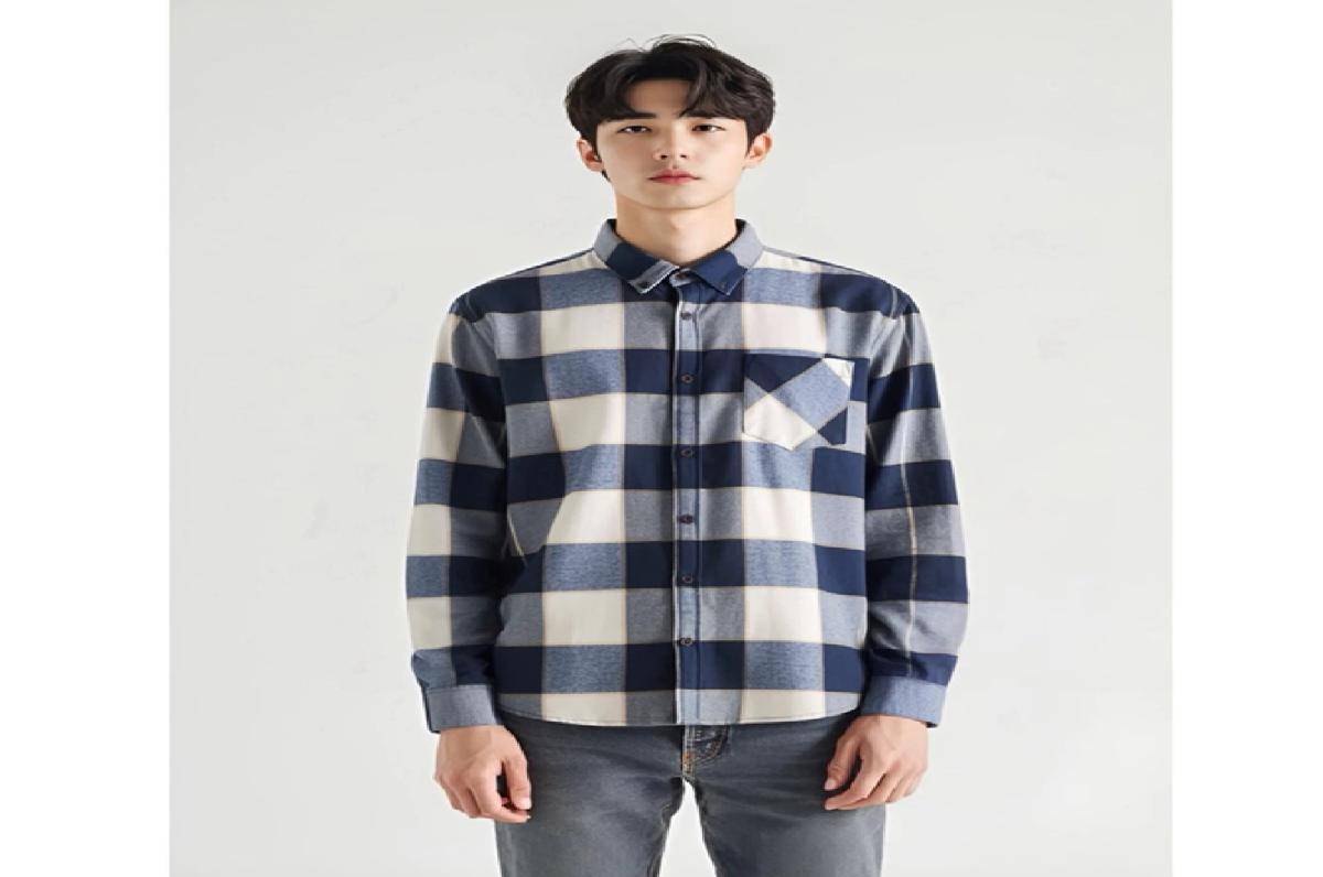 Peter Nation Kemeja Flanel Wool Basic 3C ｜ F1063 (shopee.co.id/PETER NATION Official Shop)