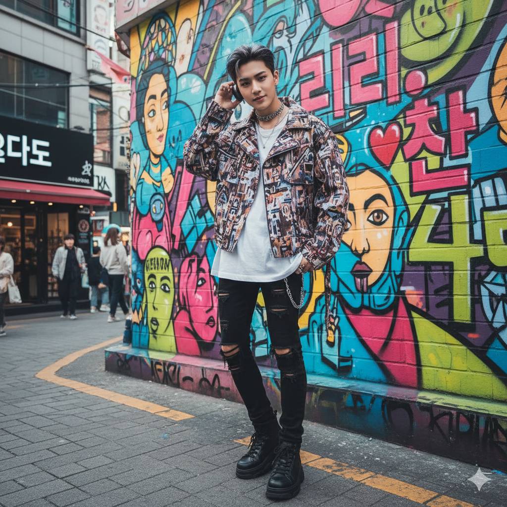 Contoh prompt Gemini AI untuk edit foto liburan ke Korea Selatan
