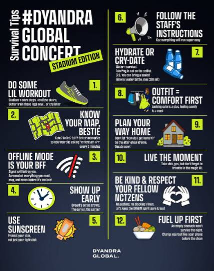 postingan @dyandraglobal tentang survival tips 