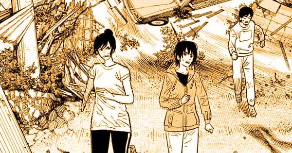 Asa dan ibunya saat kejadian Typhoon Devil - Chainsaw Man