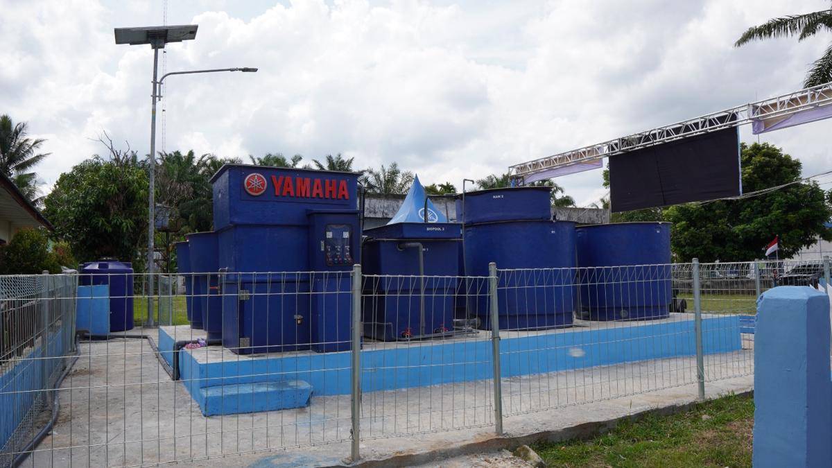 Yamaha Cleaning Water System di Kutalimbaru, Deli Serdang (dok.Yamaha)
