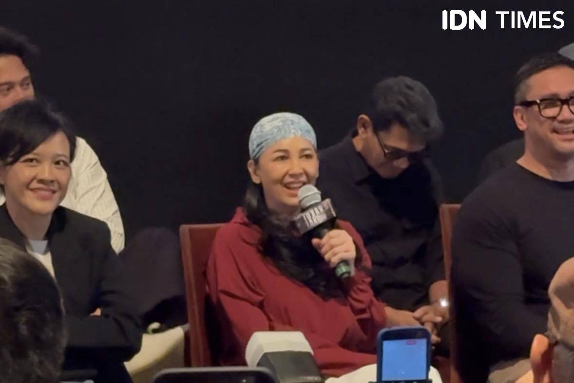 Meriam Bellina dalam konferensi pers pada Kamis (25/9/2025) 