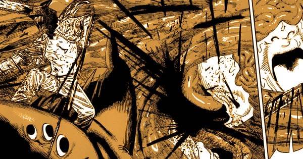 Denji membunuh Typhoon Devil - Chainsaw Man