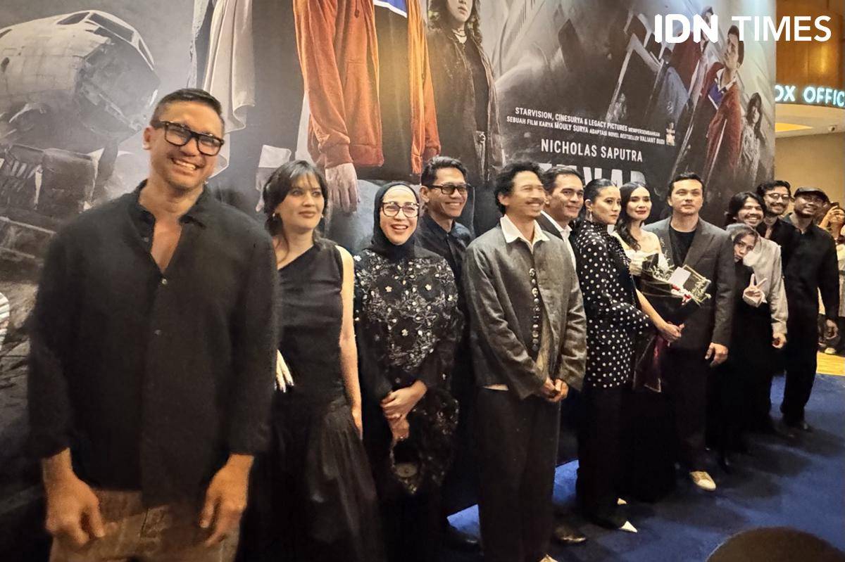 potret artis di Blue Carpet Tukar Takdir pada Kamis (25/9/2025) 