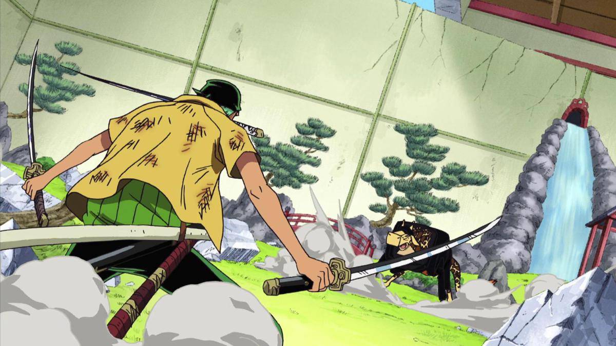 Zoro melawan Kaku