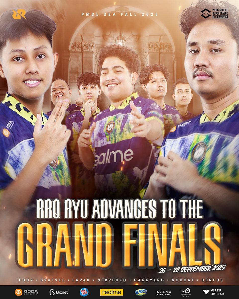 RRQ Ryu qualified to grand final PMSL SEA 2025 Fall 
