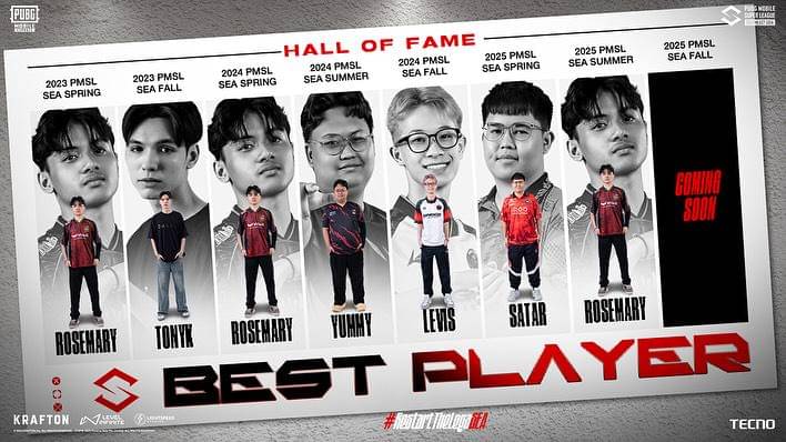 Recap Best Player PMSL SEA 2023-2025