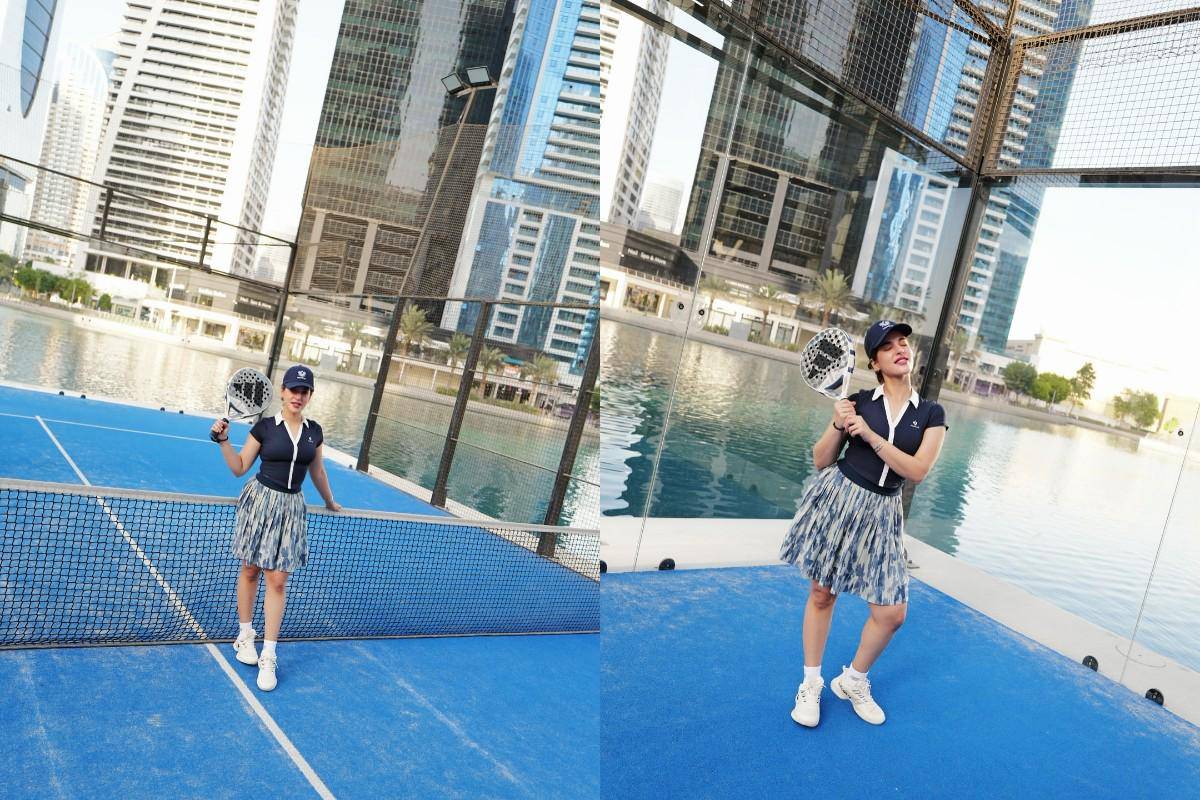 Tasya Farasya main padel di Dubai 