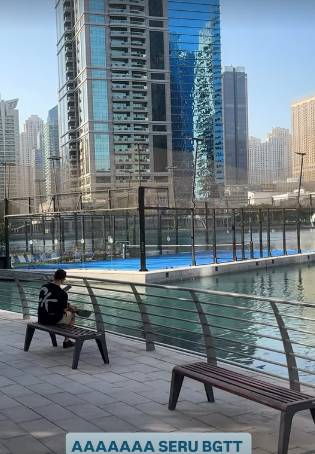 Tasya Farasya main padel di Dubai 
