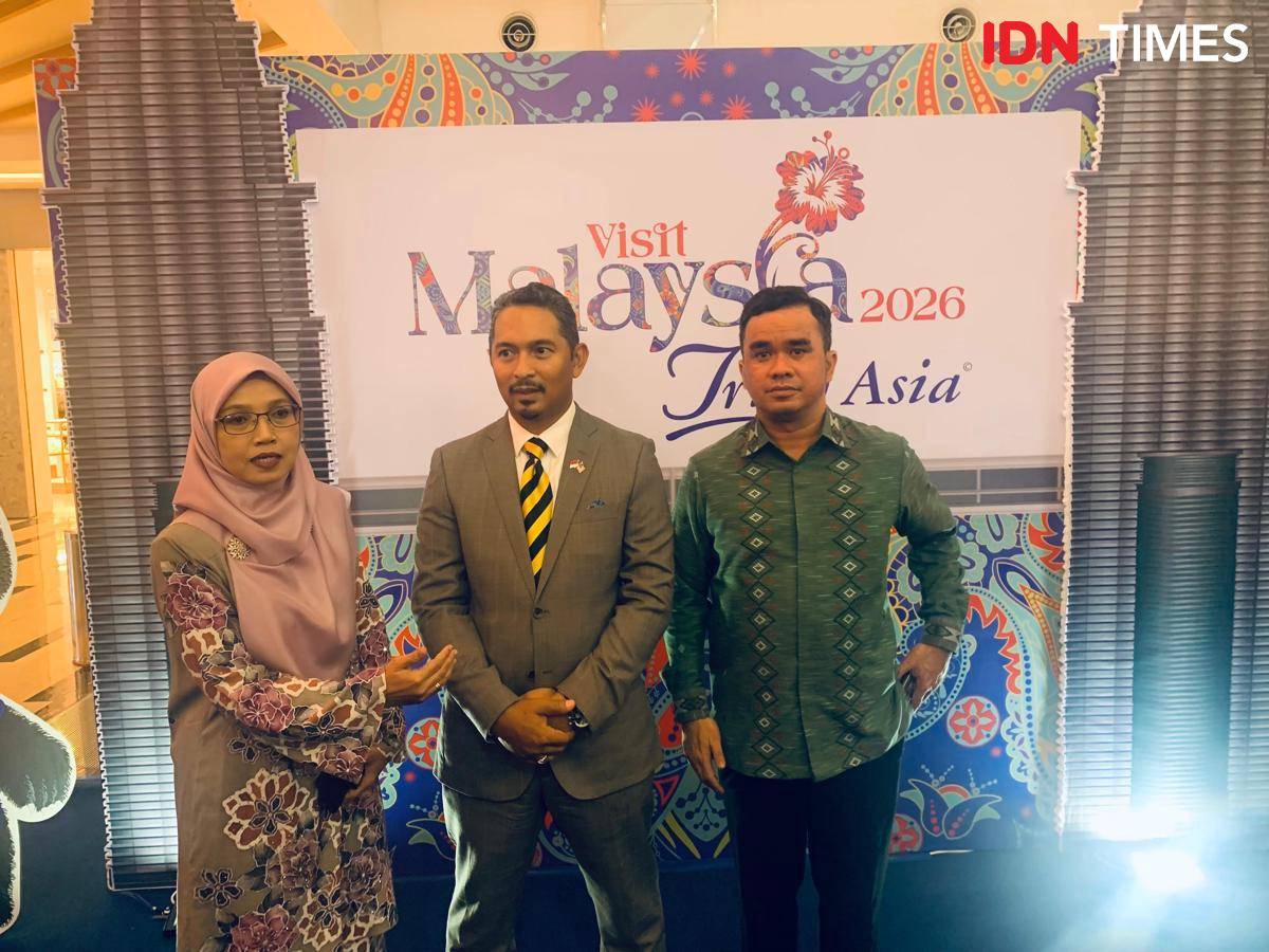 Pembukaan Malaysia Tourism Fair di Centre Point Mal, Jumat (26/9/2025) (IDN Times/Doni Hermawan)