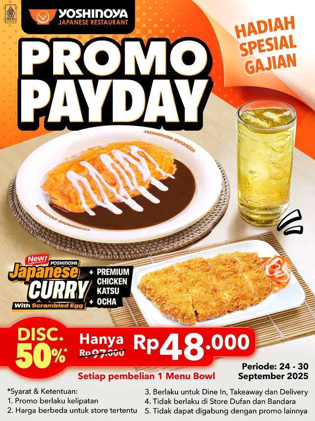 Promo gajian Yoshinoya September 2025
