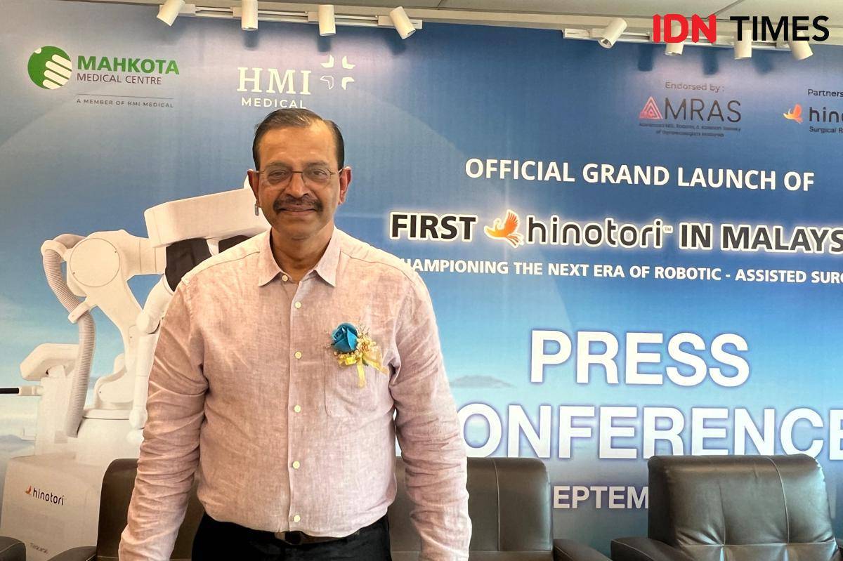 Dokter Sevellaraja A/L N. Supermaniam di acara launching hinotori, Mahkota Medical Centre, Melaka, Malaysia.