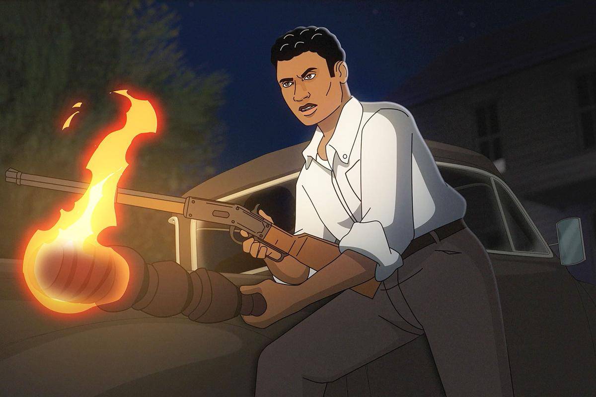 adegan dalam film Night of the Animated Dead