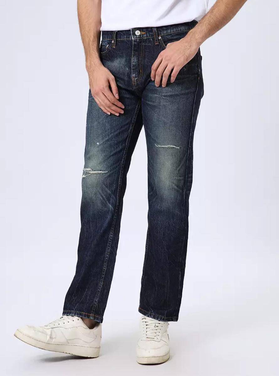 Edwin Jeans Reguler Fit Handcrafted Jeans Blue Scrape 801 (zalora.co.id/Edwin) 