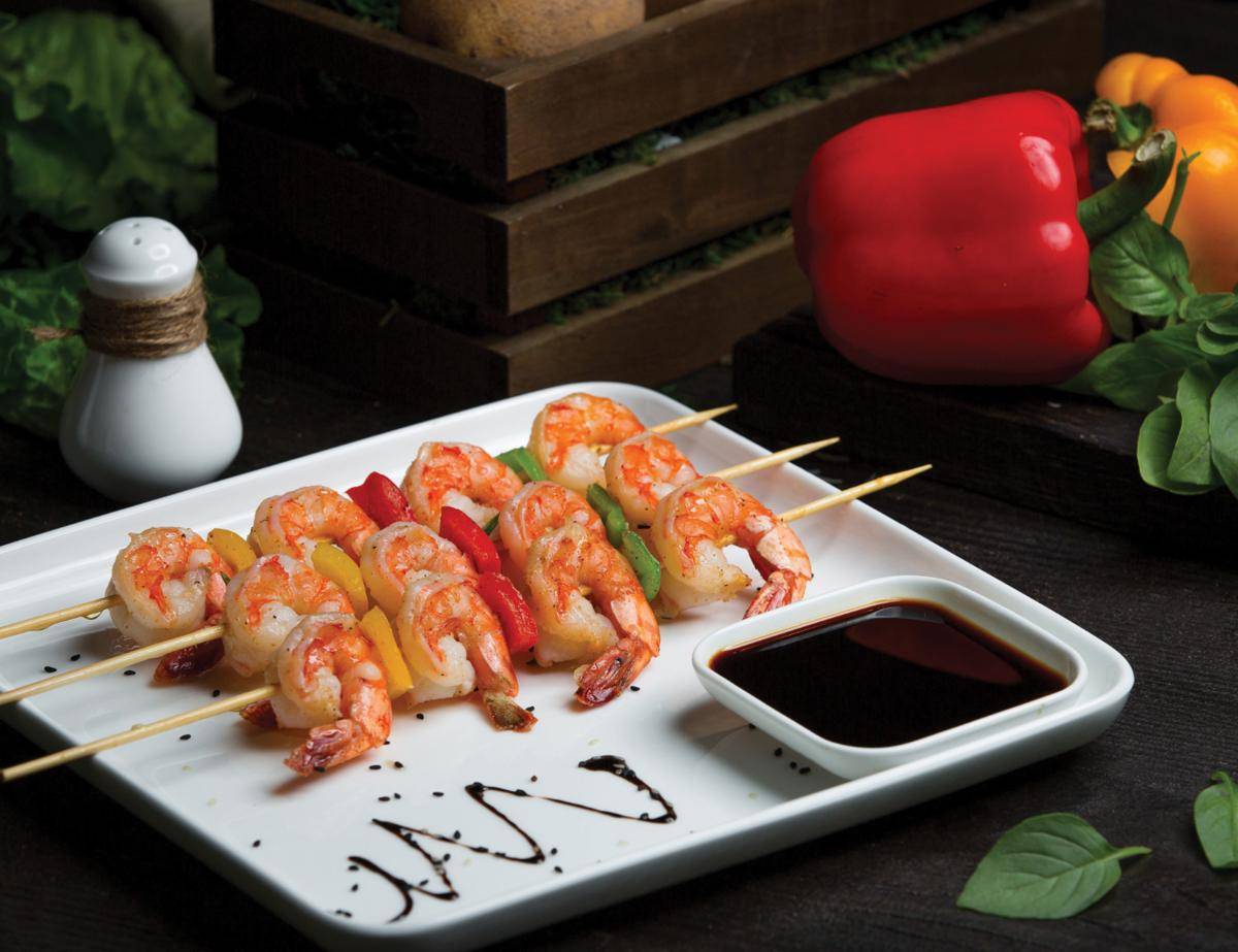 ilustrasi sate udang