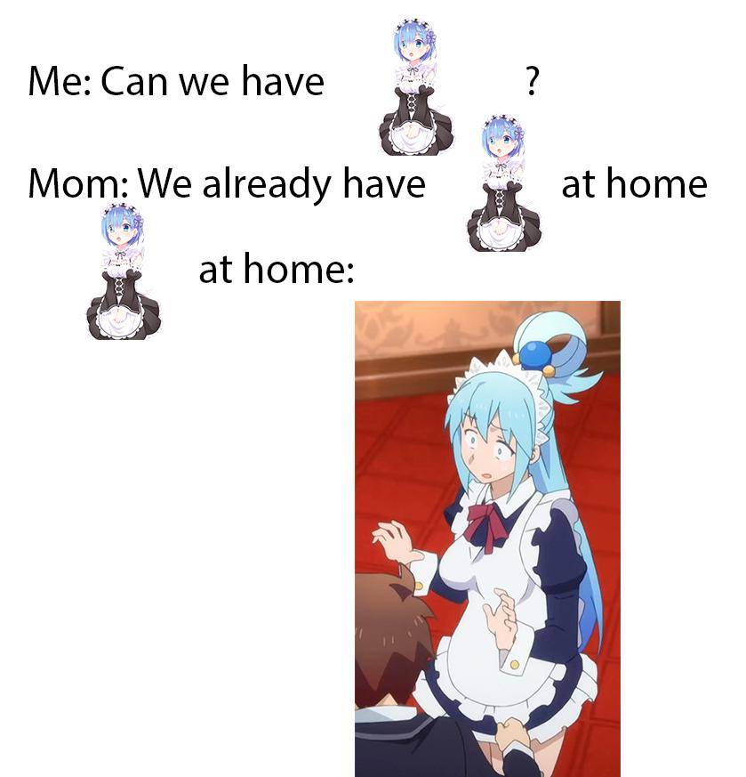 meme kocak maid anime