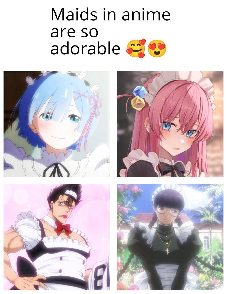 meme kocak maid anime