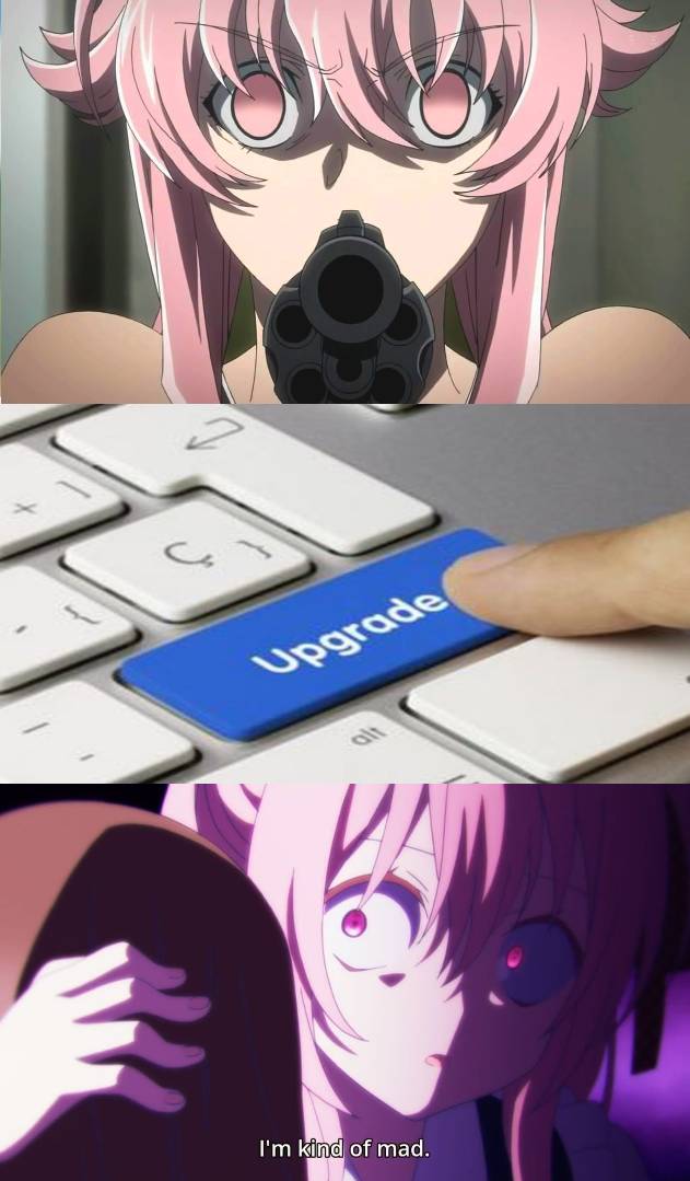 meme karakter anime berambut pink 