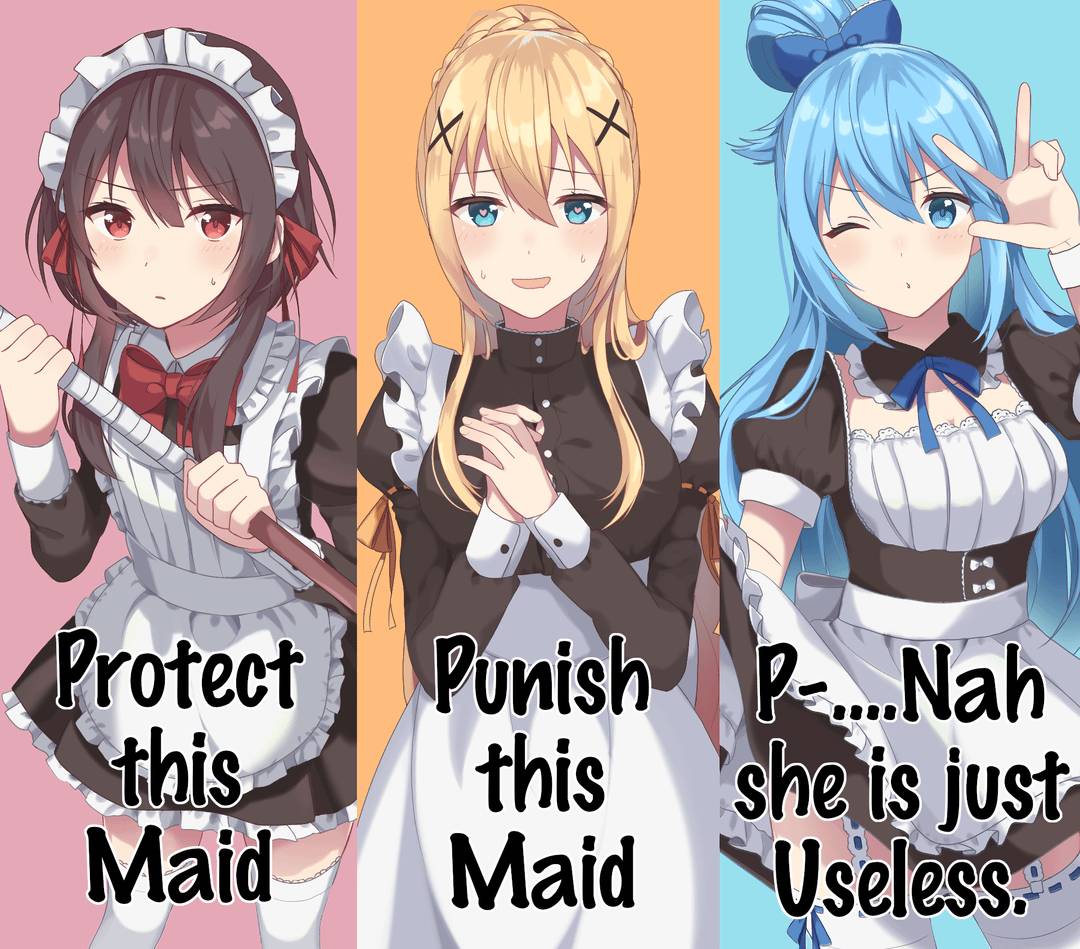 meme kocak maid anime