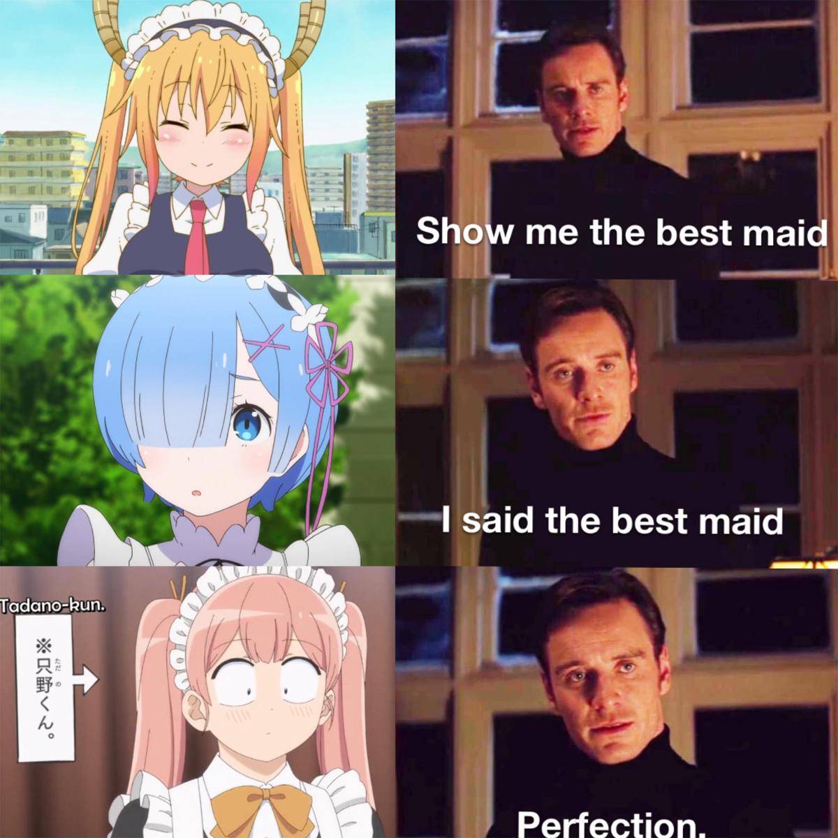 meme kocak maid anime