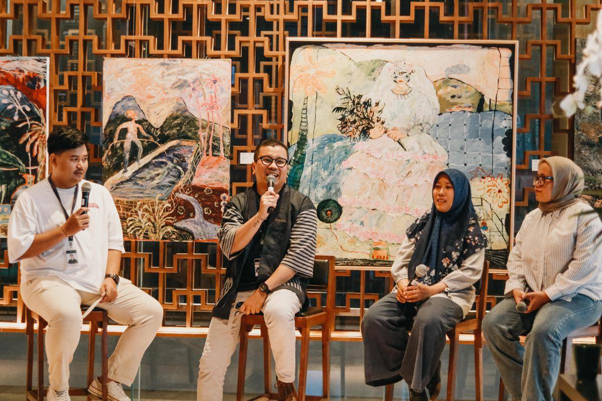 Interval Palimpsest Pamerkan Karya Empat Seniman Abstrak