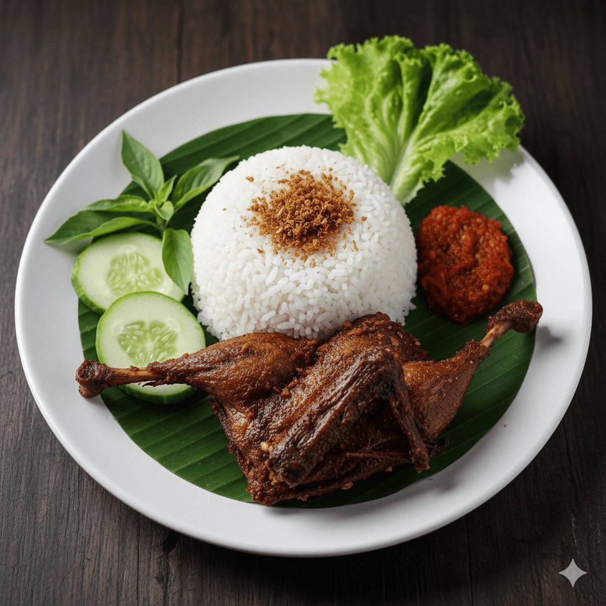 Ilustrasi kuliner nasi bebek (Pixabay/u_309d9livvh)
