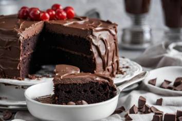 ilustrasi cake coklat 