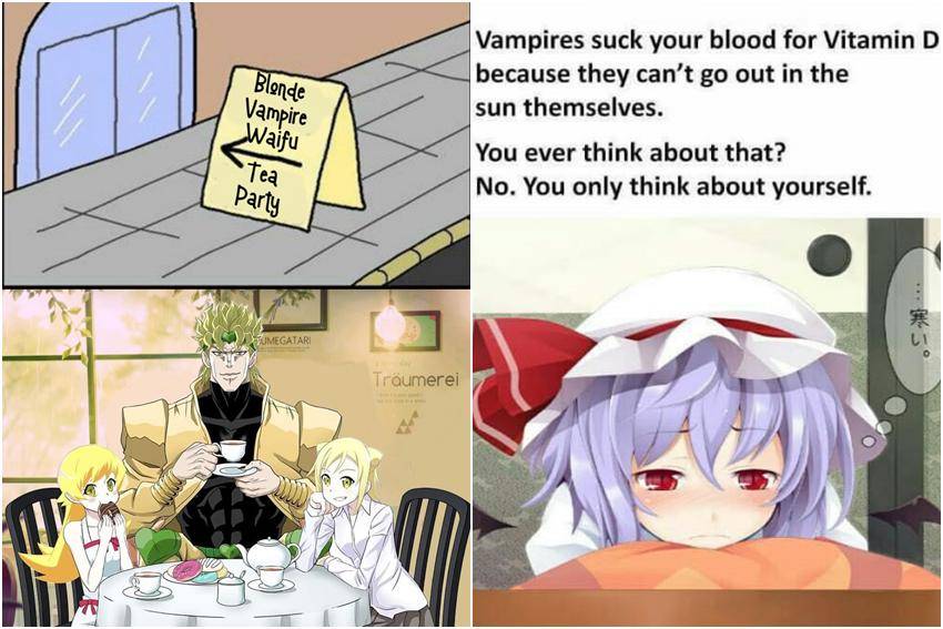 kolase meme anime vampir 