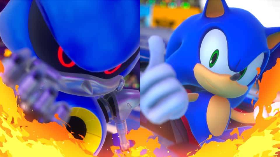 Screenshot versi PS5 dari Sonic Racing: Crossworlds, diambil Fahrul Nurullah. (Dok. SEGA/Sonic Racing Crossworlds).