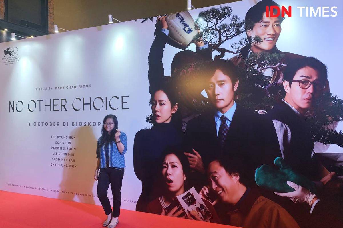 Press screening film "No Other Choice" di CGV Grand Indonesia, Jakarta, Jumat (26/9/2025)