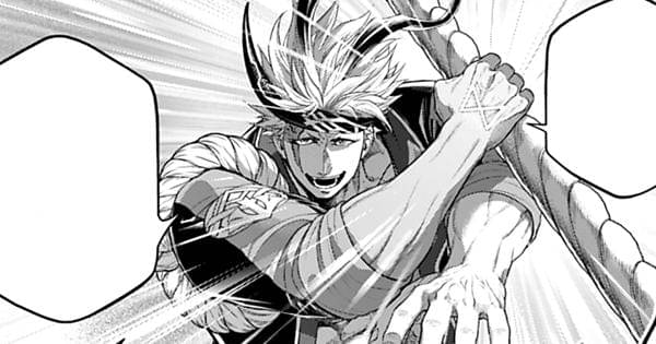 Huruf rune yang terukir di tangan Kintoki - Record of Ragnarok