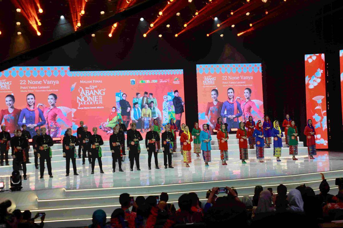 Pemprov DKI Jakarta, Malam Final Pemilihan Abang None Jakarta 2025 di Graha Bhakti Budaya, Taman Ismail Marzuki, Cikini, Jakarta Pusat, pada Jumat (26/09). (Dok. Pemprov DKI Jakarta)