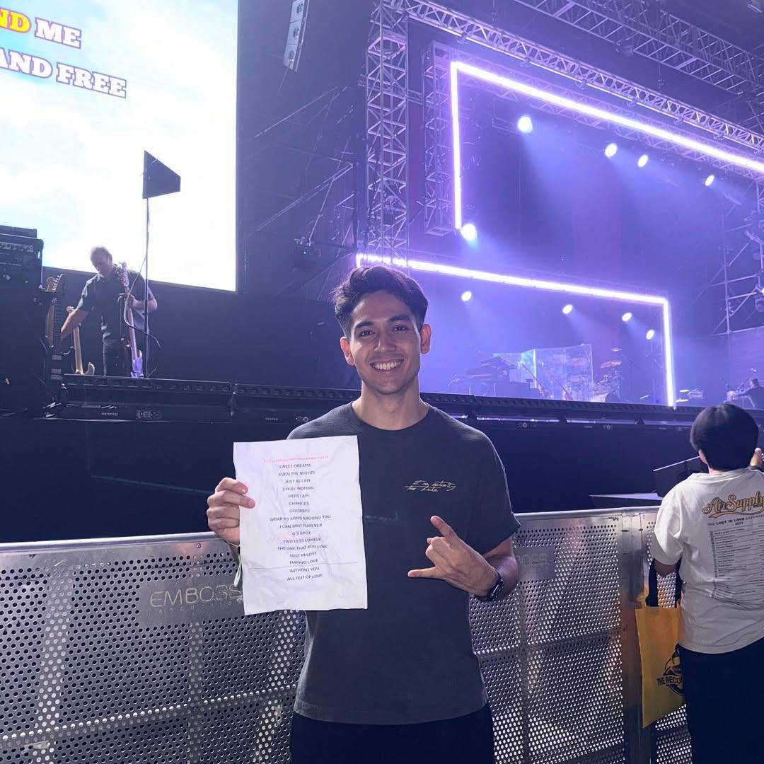 Fadi Alaydrus nonton Air Supply di Jakarta 2025