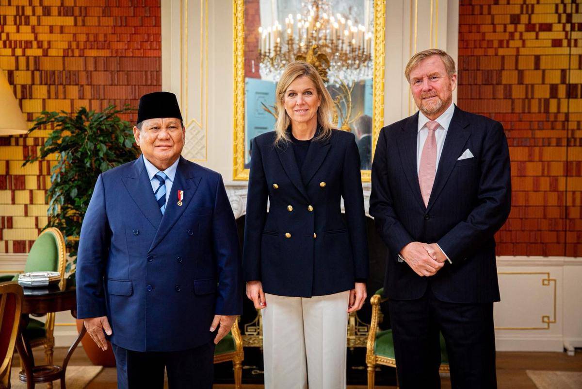 Presiden Republik Indonesia (RI), Prabowo Subianto mengakhiri lawatan kerjanya ke luar negeri dengan bertemu Raja Belanda Willem-Alexander dan Ratu Máxima di Istana Huis ten Bosch, Den Haag, Jumat (26/9/2025) siang waktu setempat (dok. Tim Media Prabowo)