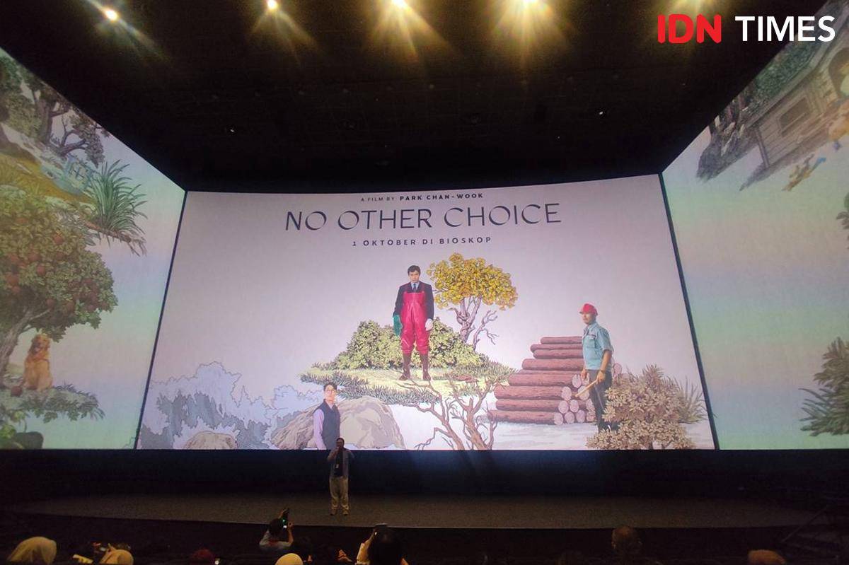 Press screening film "No Other Choice" di CGV Grand Indonesia, Jakarta, Jumat (26/9/2025)