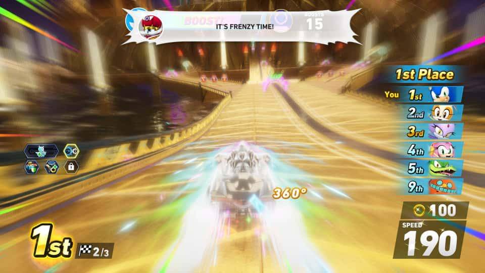 Screenshot versi PS5 dari Sonic Racing: Crossworlds, diambil Fahrul Nurullah. (Dok. SEGA/Sonic Racing Crossworlds).