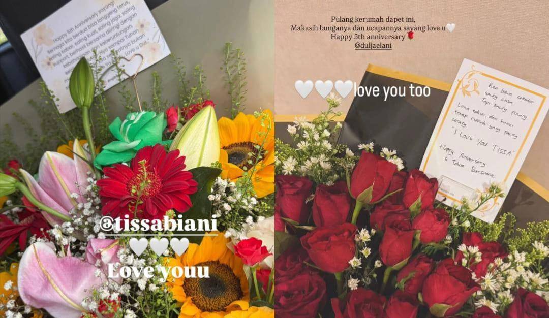 Dul dan Tissa rayakan anniversary ke-5 