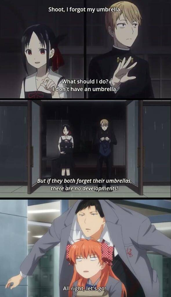 meme anime tentang payung